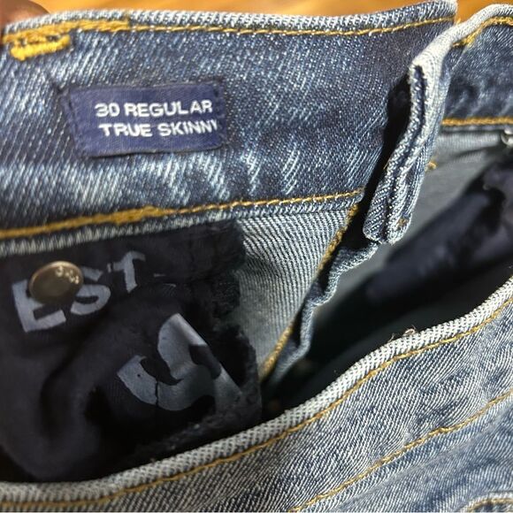 Gap Patchwork True Skinny Jeans with raw hem - Picture 10 of 12